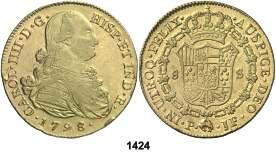 Popayán. JF. 8 escudos. (Cal. 77) (Cal.Onza 1061) (Restrepo 98-16). 26,96 g.