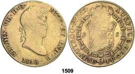 1509 1818. Lima. JP. 8 escudos. (Cal. 24) (Cal.Onza 1227). 26,77 g.