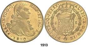 ........ 800, 1513 1810. México. HJ. 8 escudos. (Cal. 45) (Cal.Onza 1254). 26,88 g.