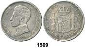 Alfonso XIII. SLM. 1 peseta. (Cal. pág.