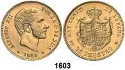 1603 1884*1884. Alfonso XII. MSM. 25 pesetas. (Cal. 19). 8,09 g. Parte de brillo original.