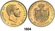 Alfonso XII. MSM. 25 pesetas. (Cal. 20). 8,06 g. Leves golpecitos. Bella. Brillo original.