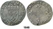 ......... 125, 1649 1593. Enrique IV. Saint Palais. Quart d écu de Navarre. (D. 1238). 9,57 g.