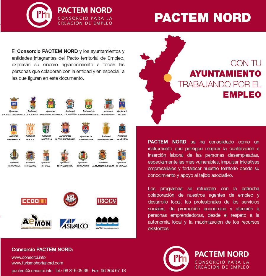 Pacto Territorial para la creación de empleo PACTEM NORD.