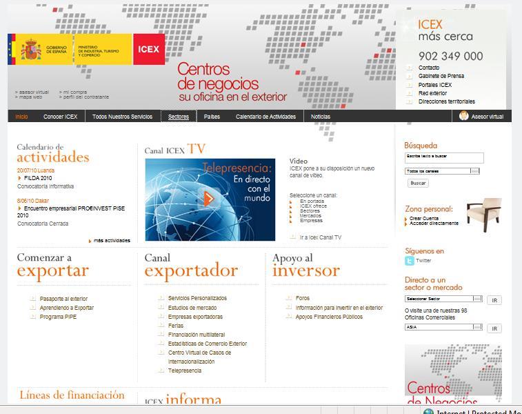 Páginas Especializadas www.icex.es Buscar: Estudios de Mercado, potenciales clientes de LP.