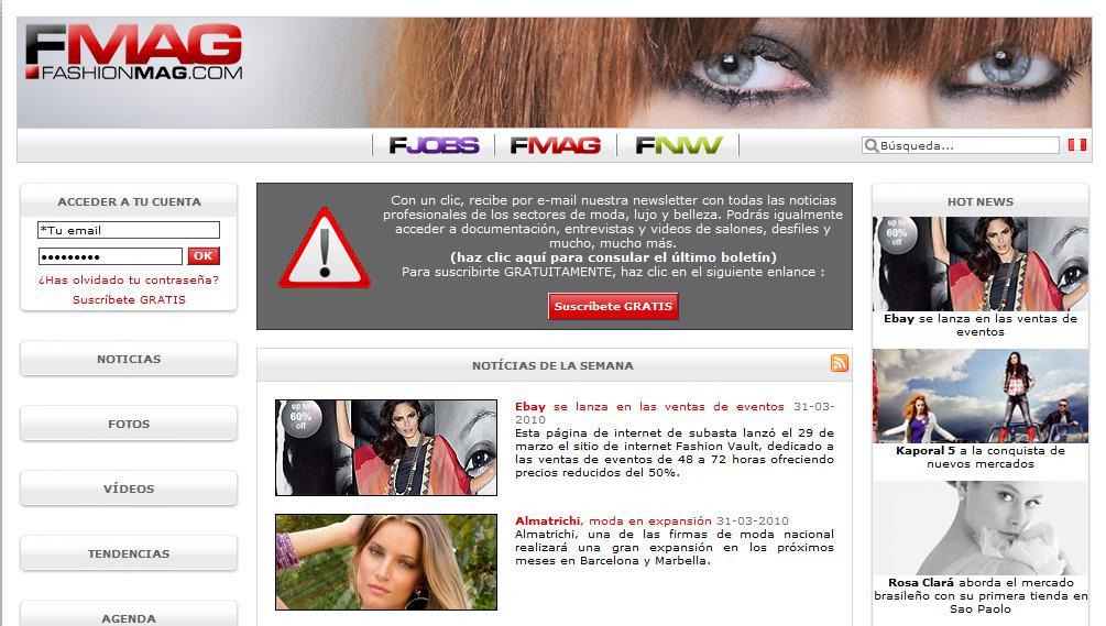 Web s de Ferias y Tendencias www.fashionmag.
