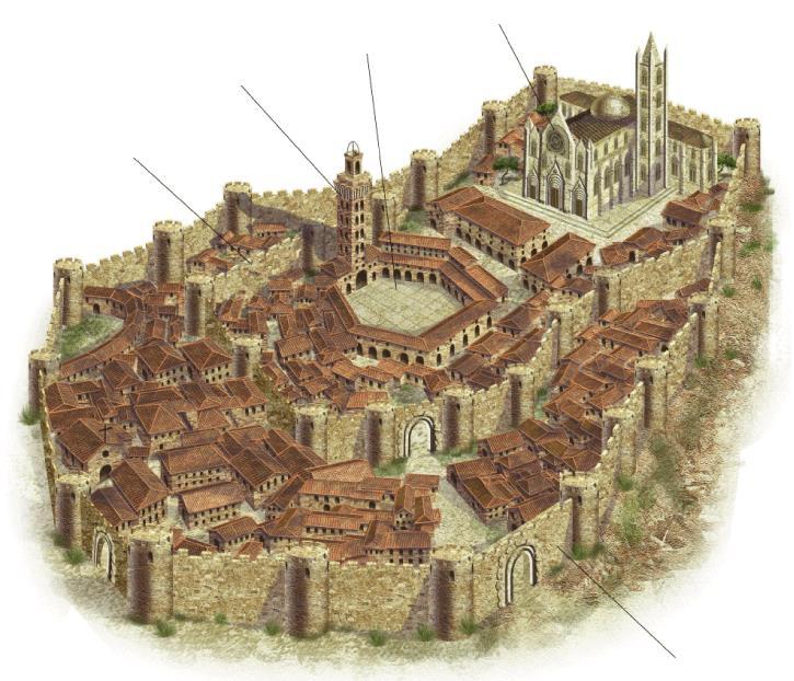 3.1. La recuperació de la vida urbana Al final del segle XI, les grans invasions es van aturar i les guerres senyorials van disminuir.