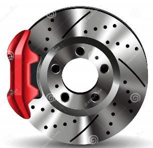 Frenos de disco: Frenos de disco: sustituyen el tambor por un disco, que también se une a la rueda por medio de tornillos.