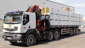 Transporte y carga alos paneles deben ser transportados siempre en vehículos de superficie plana.