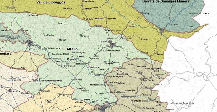 Font: Catàleg de paisatge de les Terres de Lleida.