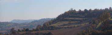 forma de terrassa, construïdes amb marges de pedra seca als vessants muntanyencs, com a valor simbòlic i identitari.