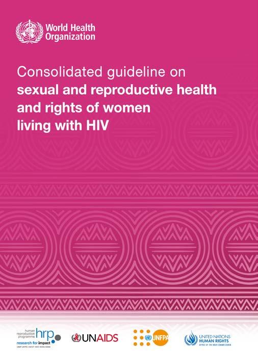 Guía consolidada de la OMS sobre la salud y los derechos sexuales y reproductivos de las