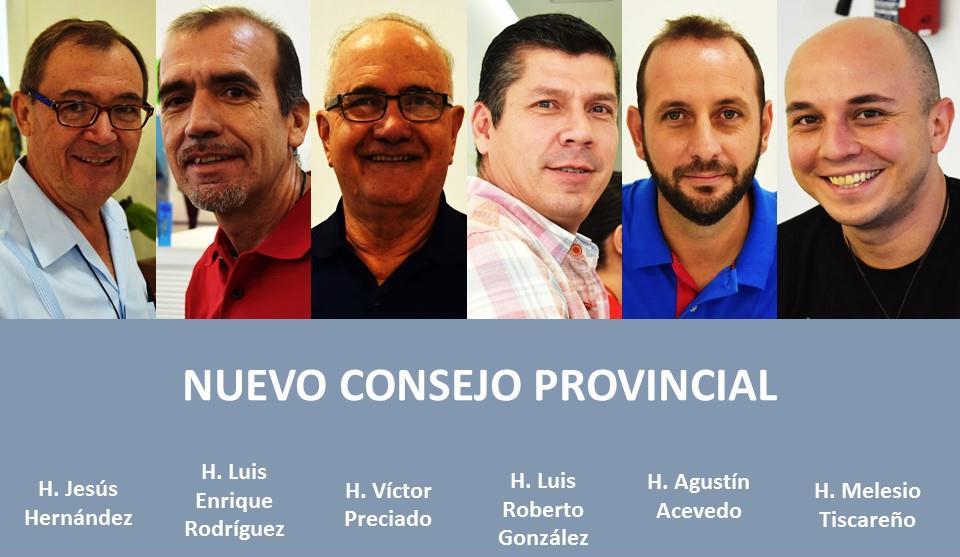 Por la mañana el hermano Eduardo Navarro moderador, fue el encargado de animar las votaciones de la primera parte de trabajo del XIX Capítulo Provincial.