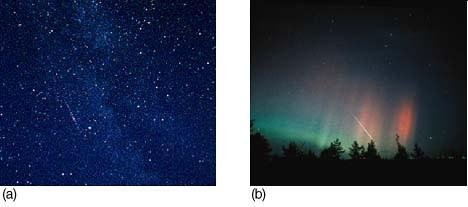 Definiciones Meteoro: estela de luz brillante producida cuando un trozo de materia interplanetaria se mueve