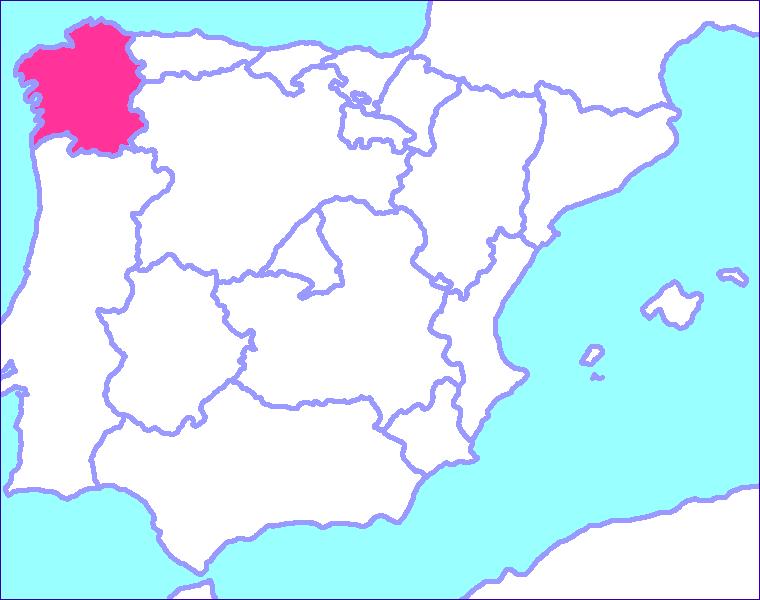 EL SEGURO AGRARIO POR COMUNIDADES AUTÓNOMAS GALICIA Capital asegurado de Galicia, 624 M El mapa muestra la situación geográfica de la Comunidad Autónoma de Galicia, de las cuatro provincias que la