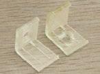 mounting clips,plastic material Kit de 2 piezas