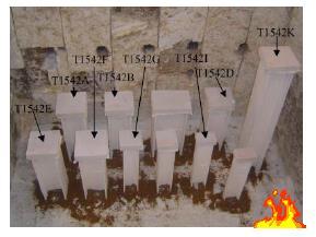 Ensayos según UNE-EN 13381-8 (+ETAG 018) UNE-EN 13381-8:2015 Métodos de ensayo para determinar la contribución a la resistencia al fuego de los elementos estructurales.
