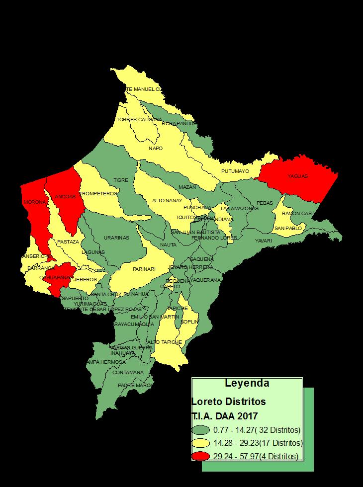 EDA s Acuosas en la región Loreto: 1793