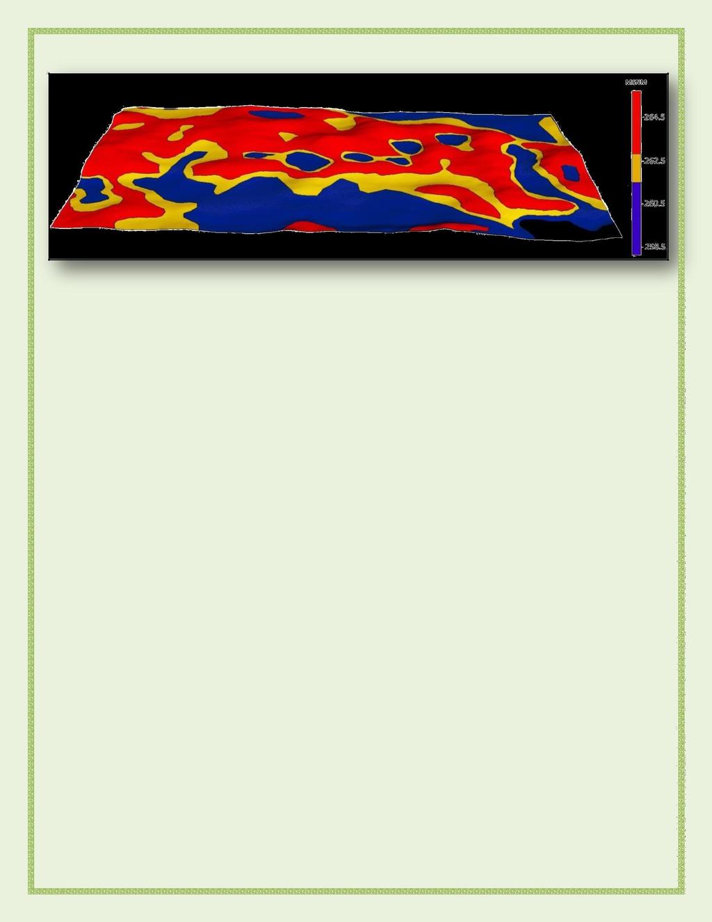 Figura 1: Ambientación sobre altimetría del lote 2w Este análisis dio como resultado que en los ambientes BP el cultivo de maíz sobre centeno rindió en promedio 358 Kg/Ha más que sobre barbecho y en