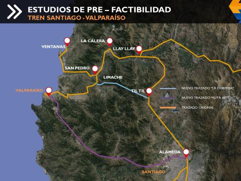 Vías a Seguir para la Licitación de Proyectos Ferroviarios en la Macro Zona Central ( Valparaíso- Santiago- San Antonio) I.