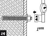 Instalación Instalación (12) Marcar y fijar el corrugado o varilla Hilti a la profundidad de empotrameinto deseada.