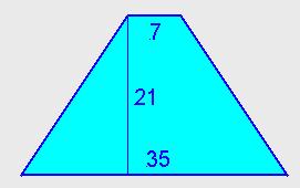 = 441 cm (1+8) 1 A= A