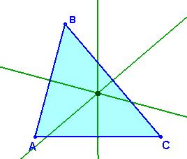 Zuzen eta puntu esanguratsuak Lau zuzen mota definitzen dira triangelu batean; zuzen