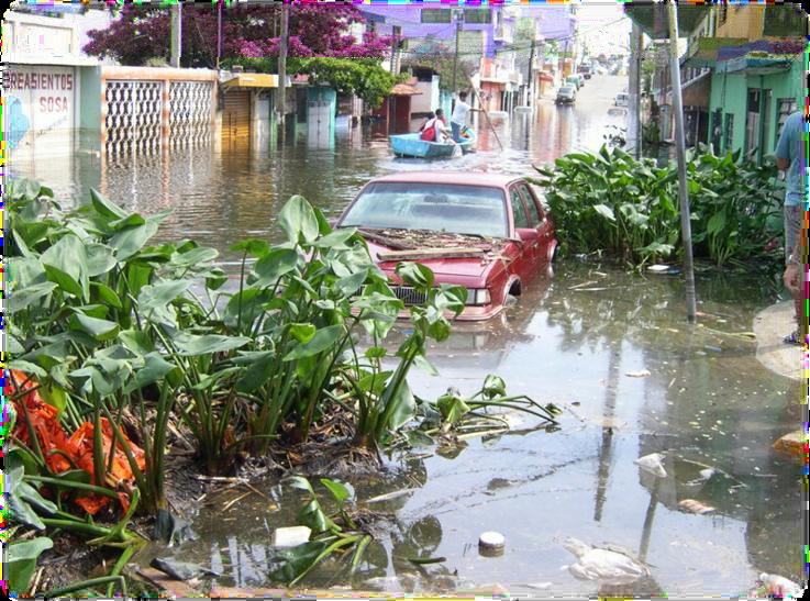 Ciudades y localidades expuestas a inundaciones Tampico y varias de la cuenca