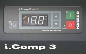 Serie i.comp 3 Los compresores para talleres que marcan la diferencia i.comp Control El i.comp Control ha sido desarrollado específicamente para estos compresores tan especiales.