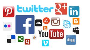 las redes sociales y medios de comunicación.