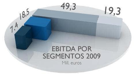 EBITDA por segmentos 2009