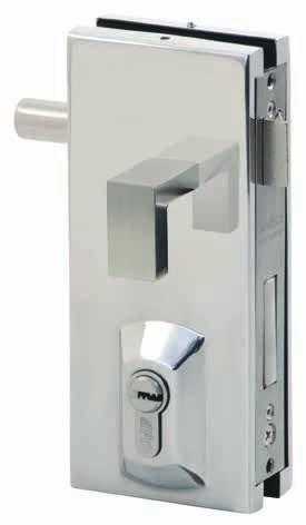Cerraduras Insignia ref. 126329 Cerradura llave medio cilindro con manilla y pomo fijo exterior. ref. 126330 Cerradura llave y resbalón.