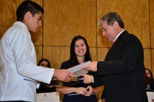 El acto fue presidido por el rector de la Universidad del Bío-Bío, Héctor Gaete Feres, junto con la prorrectora Gloria Gómez Vera; el secretario general Ricardo