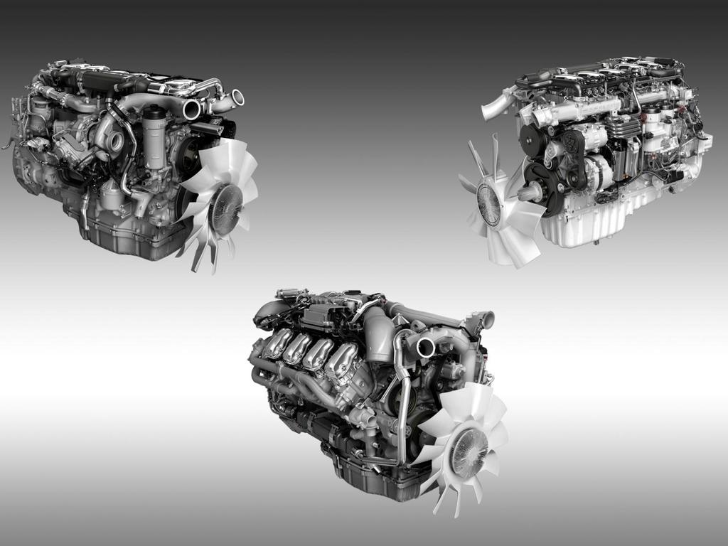 Gama de motores Euro 6 Euro 6 DC13: 370 hp 410 hp 450 hp 490 hp Euro 6 DC16: 520