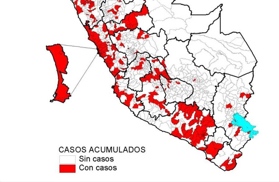 VARICELA Número de casos de varicela por distrito.