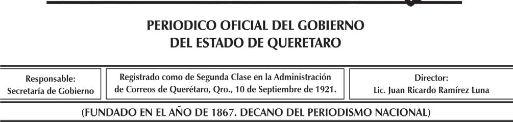 13466 Ley que fija las bases, montos y plazos conforme a los cuales se distribuirán las participaciones federales correspondientes a los Municipios del Estado de Querétaro, para el ejercicio fiscal