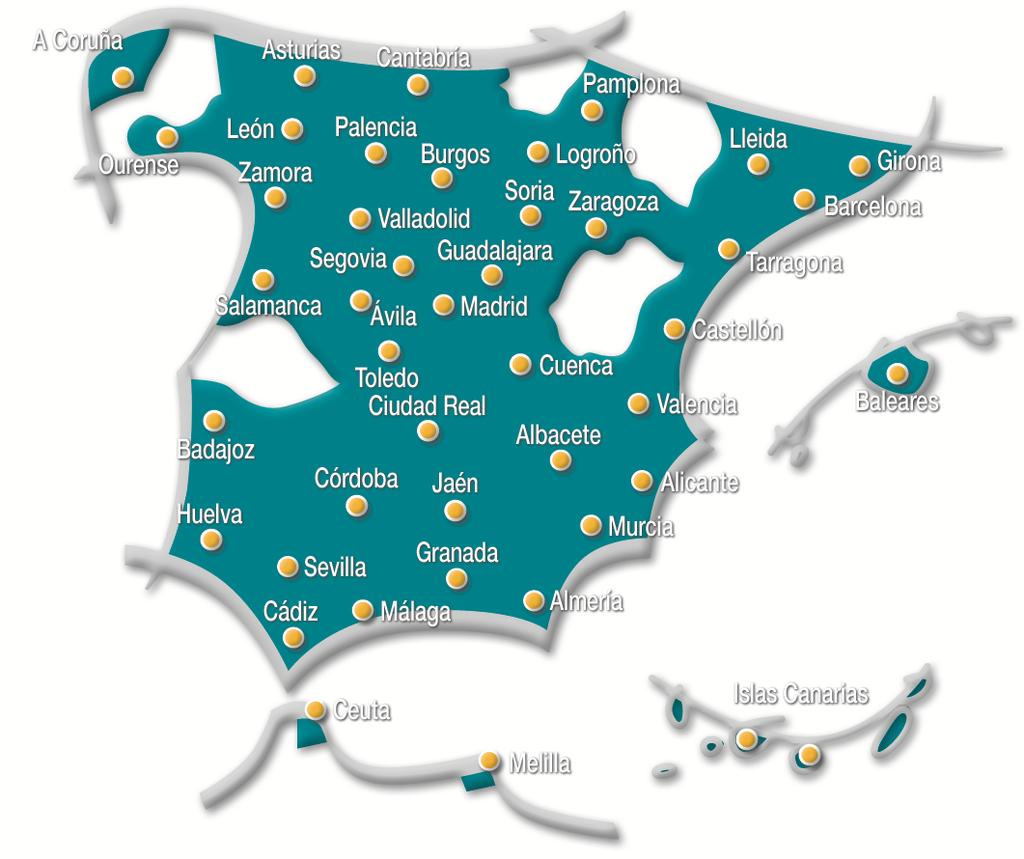 España formado por 20 entidades