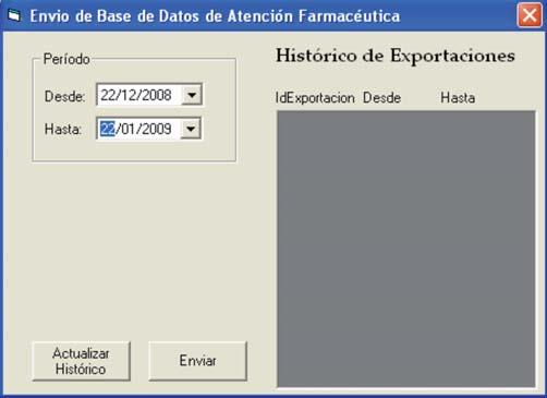 13 Exportación de datos de Atención Farmacéutica II.