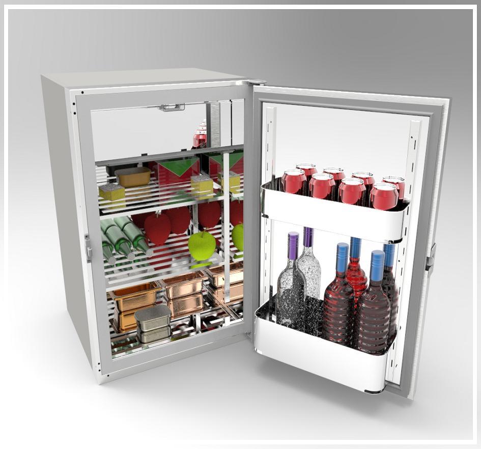 Muebles Frigoríficos y congeladores FR130AC - Capacidad 130Lt Diseñamos y fabricamos refrigeradores de acero inoxidable en colaboración con los mejores diseñadores, recopilando sus pedidos y