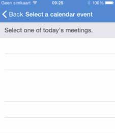 Capítulo 1: Cómo crear y organizar presentaciones 1.3 Cómo guardar presentaciones Haga clic en "Reunión" para vincular la presentación a uno de los eventos del calendario de su teléfono.