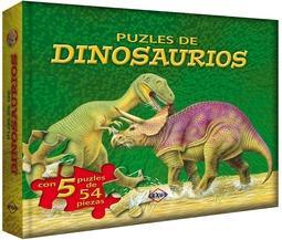 Libro Puzles de Dinosaurios Rompecabezas Características: - Libro tapa dura - 12