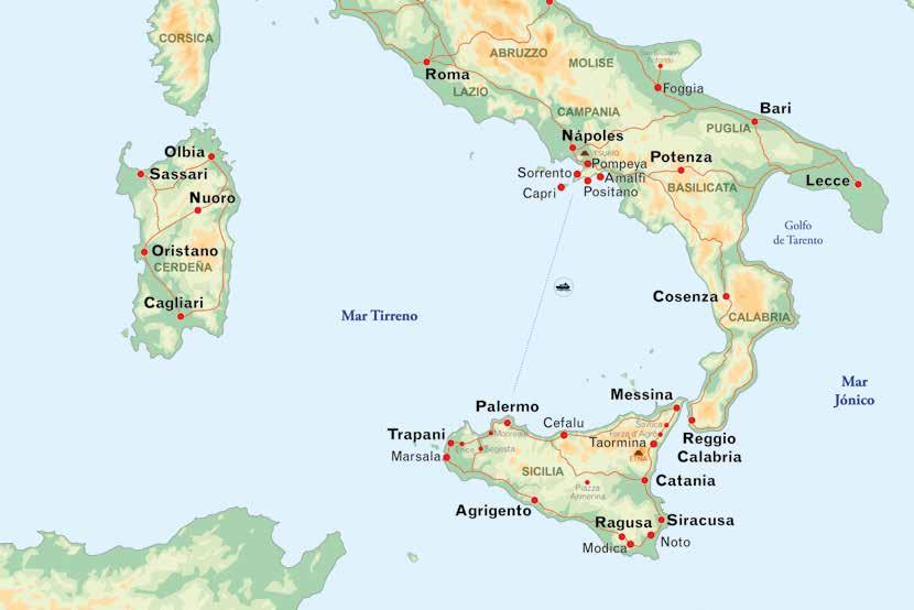 Fantasia Mediterranea 11 Días / 10 Noches Roma > Nápoles > Pompeya > Sorrento > Capri > Palermo > Monreale > Erice > Marsala > Agrigento > Noto > Siracusa > Taormina > Savoca > Forza D Agrò > Catania
