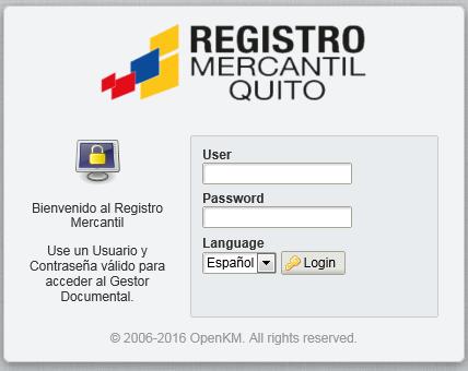 Gráfico No. 9: Esquema del SISRMQ (Sistema Registro Mercantil Quito) Fuente: Registro Mercantil de Quito.
