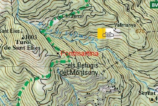 Figura 4. Mapa de localització de la finca Fontmartina.