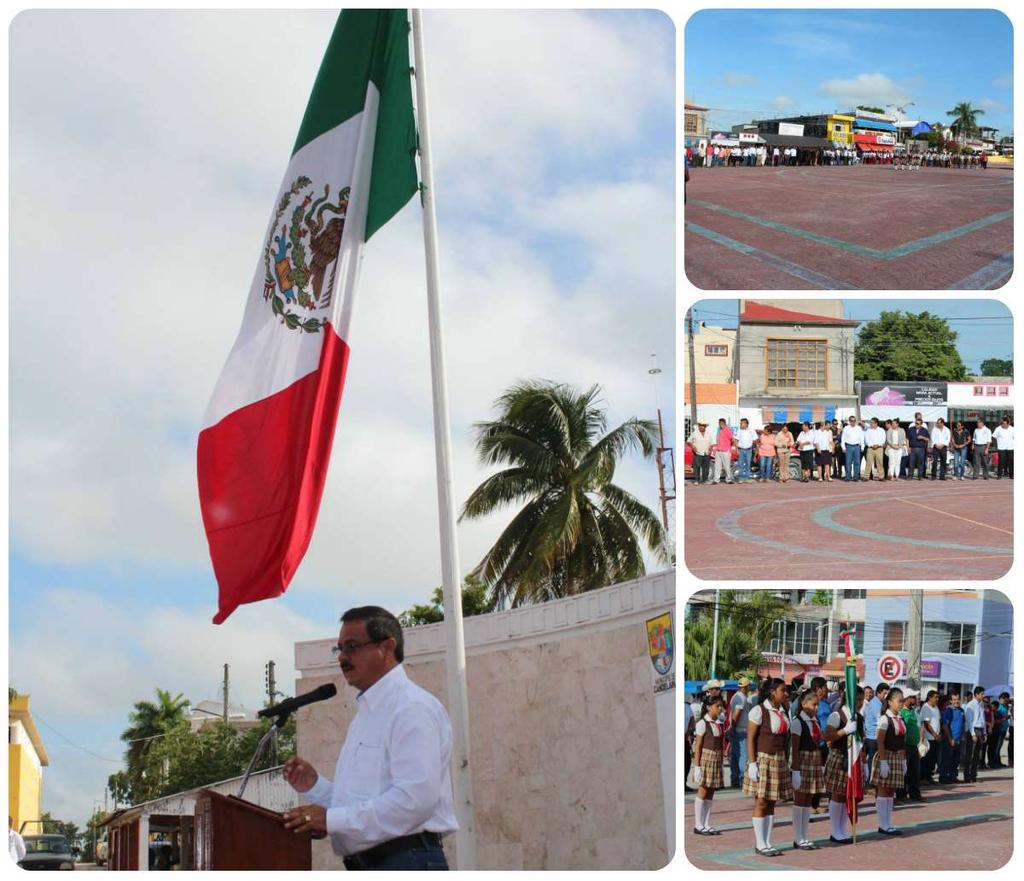 El H. Ayuntamiento de Candelaria, organiza la celebración del homenaje cívico en honor al XVIII aniversario de la municipalización de Candelaria, Primero de Julio.