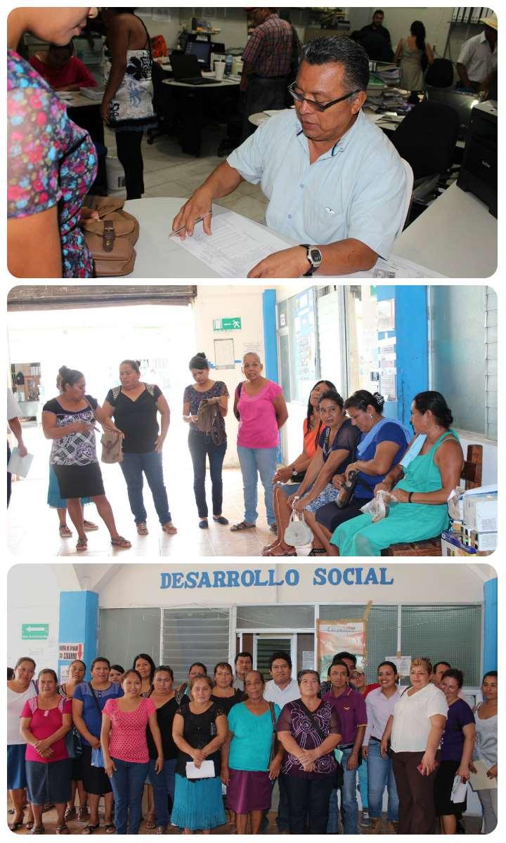 Entrega la dirección de Desarrollo Social y Fomento Económico, a cargo del Ing. Wilberth Desiderio Ordoñez Pech, del H. Ayuntamiento de Candelaria que dirige el C.