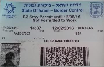 No se recomienda viajar a Israel con sellos en el Pasaporte de Países Árabes.