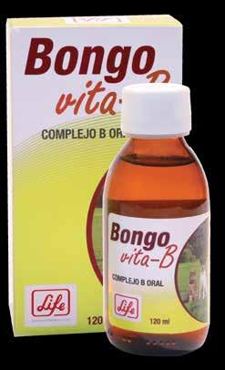 DOSIS Y MODO DE EMPLEO Administrar 1 ml de Bongo vita-b por cada 3 kg de peso, diariamente por el tiempo que el Médico Veterinario indique.