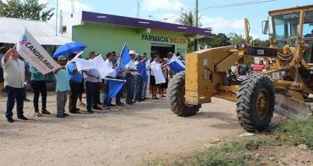 comuna dio el banderazo de inicio para la construcción y pavimentación de más de 6 kilómetros de calles con recursos provenientes del Fondo de