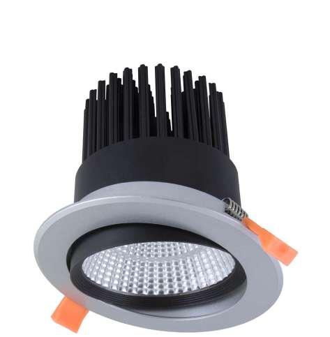 DOWNLIGHT y EMPOTRABLES LED COB (Bridgelux) de 15W Flujo 1300 lm () y 1450 lm () Indice de Reproducción Cromática (IRC ó Ra) >80 Óptica de aluminio con apertura de 24º, 38º y 60º DRIVER